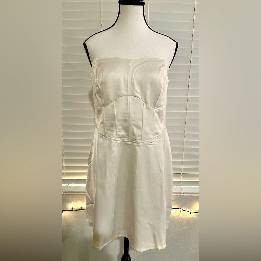 Brand New Cream Strapless Dress!